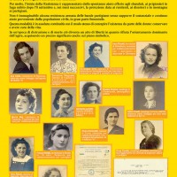 Donne nella Resistenza piacentina: un tabellone della mostra “Storie parallele” (Isrec 2005).