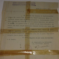 documenti dell’attività partigiana di Bruno Schianchi