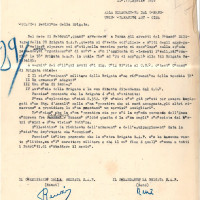 Documento revisione brigata: didascalia: “relazione del 17 aprile 1945 redatta dal comando della 178° brigata Sap”