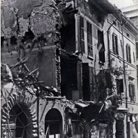 Il Palazzo della Provincia dopo i bombardamenti