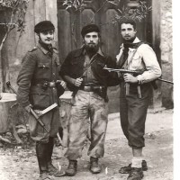 Partigiani della 1a Brigata Julia: Lodovico Stefanini (Carbonaro), Renzo Piscina (Aramis), Lino Perazzi (Lino).
