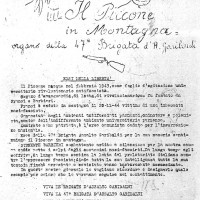 Il Piccone in Montagna, organo di stampa della 47a Brigata Garibaldi.