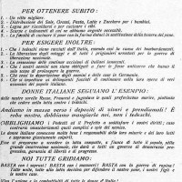 Manifesto dei GDD per l'8 marzo 1945.