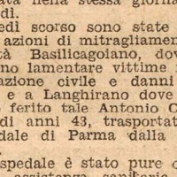 Gazzetta 5.4.45, didascalia: Gazzetta di Parma del 5 aprile 1945