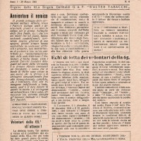 Il giornale clandestino della brigata protagonista della battaglia di Rovereto.