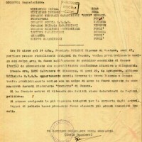 Documento dei carabinieri che informa dell'uccisione di Rolandi e Leto