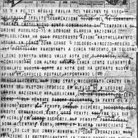 Telegramma fascista sulla battaglia di Cerrè Sologno.