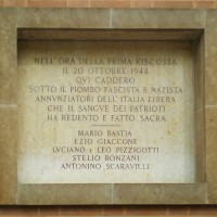 Via San Giacomo 3 (Università): la lapide che ricorda i caduti della battaglia