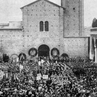 I funerali di Ettore Muti in Piazza San Francesco