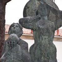 Il grande monumento della Resistenza ad Alfonsine, dettaglio.