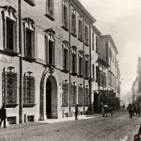 Cesena, Palazzo Mori (ex Venturelli) in Corso Garibaldi, demolito fra il 1950-1960, 1910 circa (BCM Fondo Dellamore, FDP 1029)