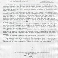 Documento della GNR che informa dell'uccisione del soldato tedesco