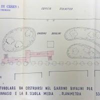 Planimetria del terzo rifugio, 1943 (AS-FC Fo, C.P.P.A.A. Comitato Provinciale di Protezione Antiaerea, busta n. 28)