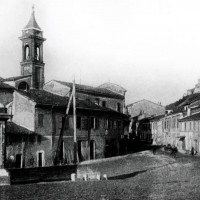 Borgo e chiesa di San Rocco, 1905 (BCM Fondo Dellamore, FDP 787)