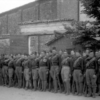 81a Legione Alberico da Barbiano nel cortile della caserma S. Vitale. 1923