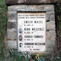Dettaglio del cippo ai caduti della brigata Costrigniano presso Palaveggio