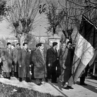 Commemorazione dei caduti partigiani a Limidi nel decennale della Liberazione (da Biblioteca Poletti).