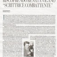 Articolo su Renata Viganò, (Repubblica, 17/01/2013).