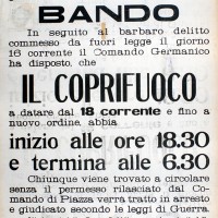 A seguito dell'uccisione di Bocchi viene introdotto il coprifuoco a Modena.