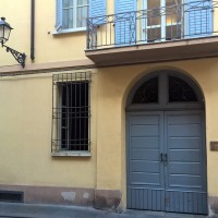 L'ingresso dell'abitazione di Vittorio Pellizzi, oggi