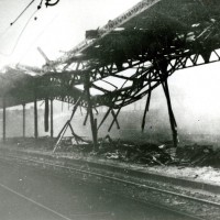 La stazione bombardata