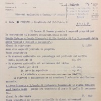 Elenco dei ricoveri scolastici a Cesena 1di3, 1943 (AS-FC Fo, C.P.P.A.A. Comitato Provinciale di Protezione Antiaerea, busta n. 28)
