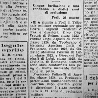 1944 ritaglio articolo condanna renitenti leva